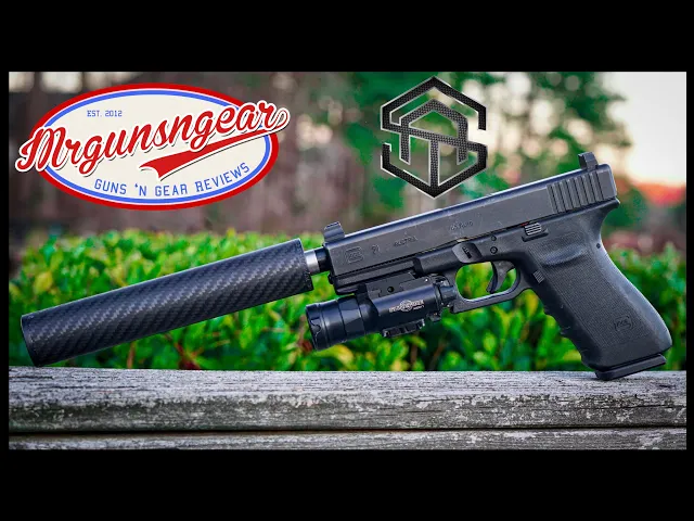 small arms technologies carbon fiber cf-45 silencer: stays cool when firing
